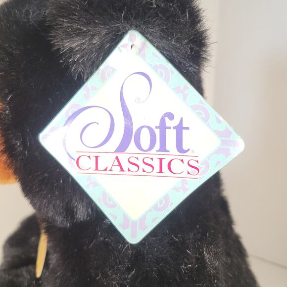 Black Bear Plush 14" 1995 Toys R Us Geoffrey Soft Classic Stuffed Animal Stuffie - Picture 6 of 11
